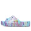Crocs (WMNS) Classic Platform Palm Print Slide «Blau Mehrfarbig» 208607-4NQ