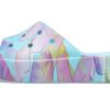 Crocs (WMNS) Classic Platform Palm Print Slide «Blau Mehrfarbig» 208607-4NQ