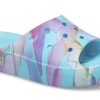 Crocs (WMNS) Classic Platform Palm Print Slide «Blau Mehrfarbig» 208607-4NQ