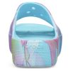 Crocs (WMNS) Classic Platform Palm Print Slide «Blau Mehrfarbig» 208607-4NQ