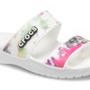 Crocs (WMNS) Classic Tie-Dye Graphic Sandale «Schwarz Grün» 207283-94S