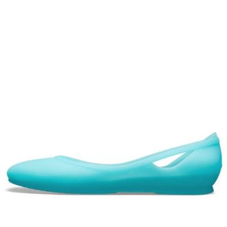 Crocs (WMNS) Flache eisblaue Sandalen 16265-4DJ