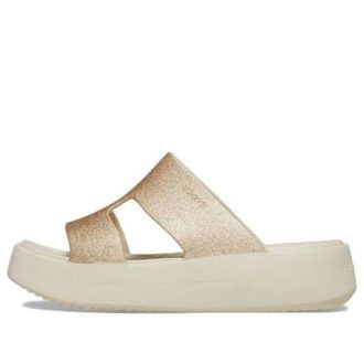 Crocs (WMNS) Getaway Platform H-Strap Sandalen «Weiß Braun» 209667-160