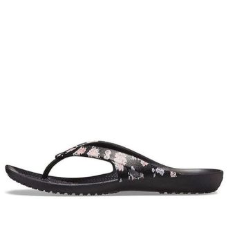Crocs (WMNS) Kadee 2 Printed Flip Flops «Floral Black» 205998-97J