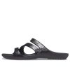 Crocs (WMNS) Kadee II Glitter Sandalen «Schwarz» 207315-001