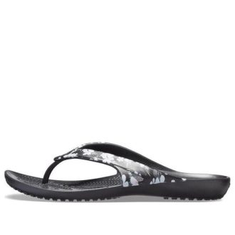 Crocs (WMNS) Kadee II Seasonal Flip Flops «Tropical Floral Black» 205635-98F