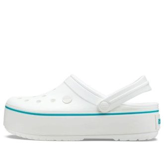 Crocs (WMNS) Leichte, gemütliche Outdoor-Strandsandalen in Weiß und Blau «White Blue» 205434-1E0