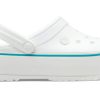Crocs (WMNS) Leichte, gemütliche Outdoor-Strandsandalen in Weiß und Blau «White Blue» 205434-1E0