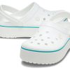 Crocs (WMNS) Leichte, gemütliche Outdoor-Strandsandalen in Weiß und Blau «White Blue» 205434-1E0