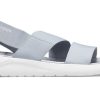 Crocs (WMNS) LiteRide Grau Hellblau Sandalen «Grau Weiß» 206081-00J