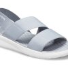 Crocs (WMNS) LiteRide Grau Hellblau Sandalen «Grau Weiß» 206081-00J