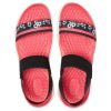 Crocs (WMNS) LiteRide Pattern Outdoor Open Toe Schwarz Rot Sandalen «Black Red» 205868-066