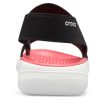 Crocs (WMNS) LiteRide Pattern Outdoor Open Toe Schwarz Rot Sandalen «Black Red» 205868-066