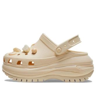 Crocs (WMNS) Mega Crush Shell and Pearls Clogs «Beige» 209287