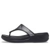 Crocs (WMNS) Monterey Metallic Stilvolle schwarze Hausschuhe 206850-001