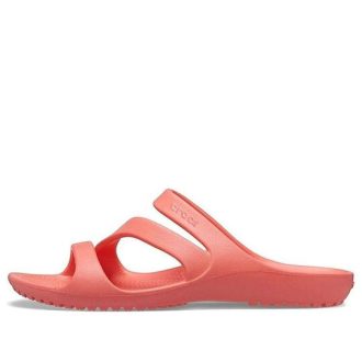 Crocs (WMNS) Orange-Rote Hausschuhe 206756-6SL