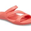 Crocs (WMNS) Orange-Rote Hausschuhe 206756-6SL