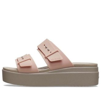 Crocs (WMNS) Pale Blush Brooklyn Sandale «Braun Beige» 207431-6RL