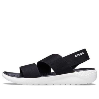 Crocs (WMNS) Schuhe Sportsandalen «Schwarz Weiß» 206081-066
