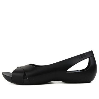 Crocs (WMNS) Serena Fashion Stilvolle Schwarze Sandalen 206106-001