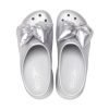 Crocs (WMNS) Siren Metallic Bow Clogs «Silber» 210050-0P1