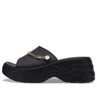 Crocs (WMNS) Skyline Shimmer Slides «Schwarz Gold» 208582-072