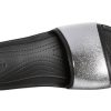 Crocs (WMNS) Sloane Shine Low Slide Flat Casual Schwarz Silber Hausschuhe «Black Silver» 206921-001