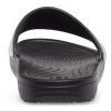 Crocs (WMNS) Sloane Shine Low Slide Flat Casual Schwarz Silber Hausschuhe «Black Silver» 206921-001