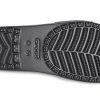 Crocs (WMNS) Sloane Shine Low Slide Flat Casual Schwarz Silber Hausschuhe «Black Silver» 206921-001
