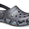 Crocs (WMNS) Snake Pattern graphitschwarze Sandalen 206380-02W