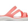Crocs (WMNS) Soft Sole Cozy Sports Rote Sandalen 203998-6SL Crocs (WMNS) Soft Sole Cozy Sports Rote Sandalen 203998-6SL