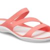 Crocs (WMNS) Soft Sole Cozy Sports Rote Sandalen 203998-6SL Crocs (WMNS) Soft Sole Cozy Sports Rote Sandalen 203998-6SL