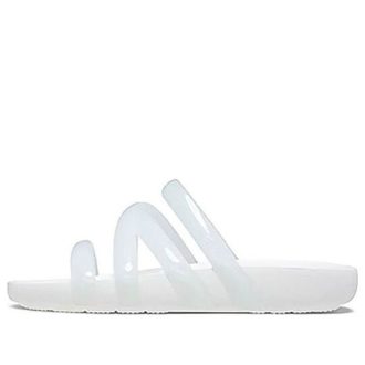 Crocs (WMNS) Splash Glossy Riemchensandale «Weiß» 208537-100