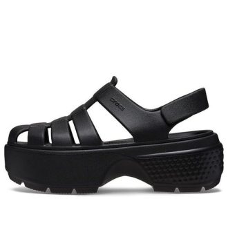 Crocs (WMNS) Stomp Fisherman Sandalen «Schwarz» 209938-001