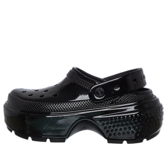 Crocs (WMNS) Stomp High Shine Clog «Schwarz» 209568-001