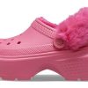 Crocs (WMNS) Stomp Lined Clog «Hyper Pink» 208546-6VZ