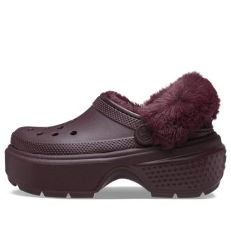 Crocs (WMNS) Stomp Lined Clogs «Dunkle Kirsche» 208546-6WD