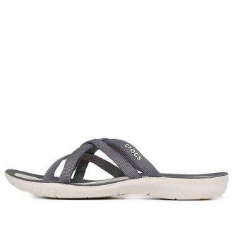 Crocs (WMNS) Strand- und Pool-SlidesSlipper «Grau» 205479-0CT