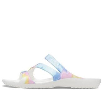 Crocs (WMNS) Swiftwater Crocs Casual Multi-Color Tie Dye Sandalen «Weiß» 206894-928