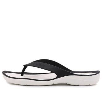 Crocs (WMNS) Swiftwater Sports Hausschuhe «Schwarz Weiß» 204974-066