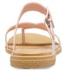 Crocs (WMNS) Tulum Shimmer Zehenstegsandalen «Pink Clay» 208666-6TY