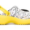 Crocs (WMNS) x Smiley World Charm Classic Plateau-Clogs «Gelb Weiß» 207980-94S