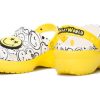 Crocs (WMNS) x Smiley World Charm Classic Plateau-Clogs «Gelb Weiß» 207980-94S