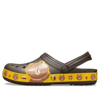 Crocs x Line Friends Beach Braune Unisex-Sandalen 205791-206