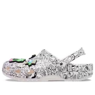 Crocs x Steven Harrington Classic Clogs «Quickstrike – Weiß Schwarz» 208145-103