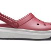 Crocsband Full Force Sandalen mit dicker Sohle Rot Weiß 206122-6RU