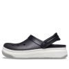 Crocsband Full Force Sandalen mit dicker Sohle Schwarz Weiß Unisex 206122-066