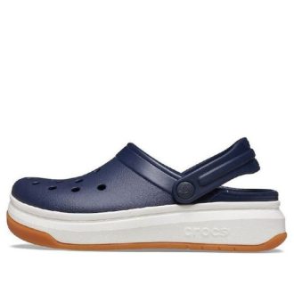 Crocsband Full Force Sandalen mit dicker Sohle, Unisex, Blau/Weiß, 206122-462