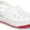 Crocsband Full Force Sandalen mit dicker Sohle Weiß Rot Unisex 206122-100 Crocsband Full Force Sandalen mit dicker Sohle Weiß Rot Unisex 206122-100