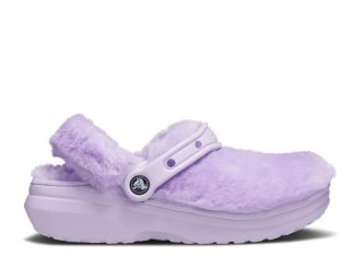 Damen Classic Lined Clog «Fur Sure – Lavender»